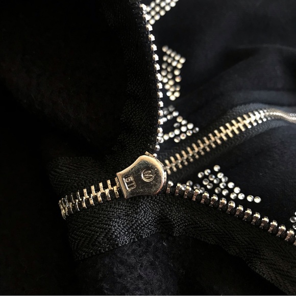 Cry Baby Hoodie Sweatshirt Crystal Embellished Old English Lettered 💕 - Picture 14 of 16